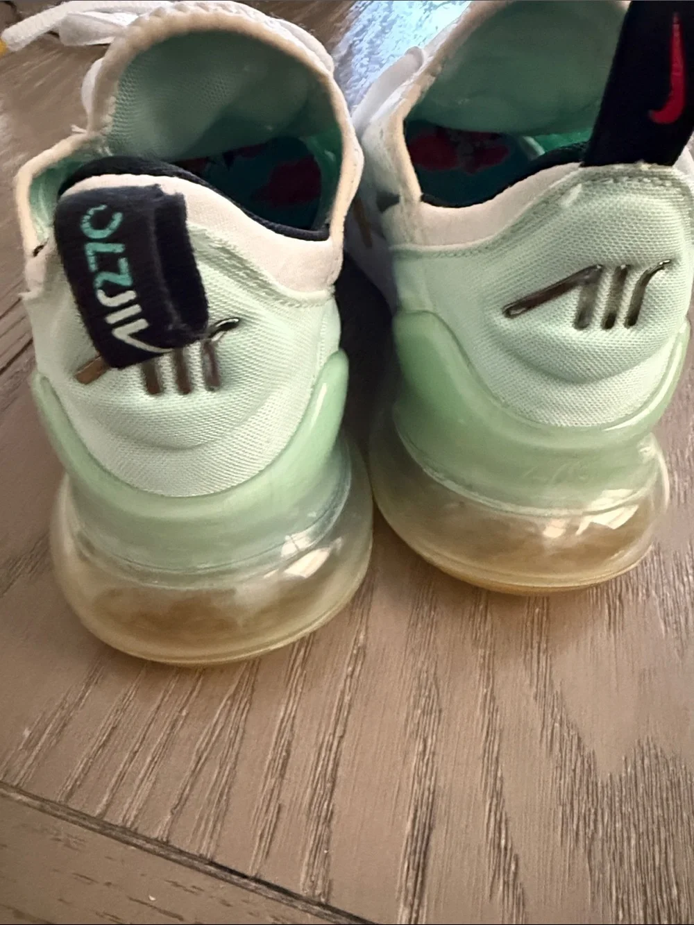 Nike Kids White & Teal Athletic Sneakers